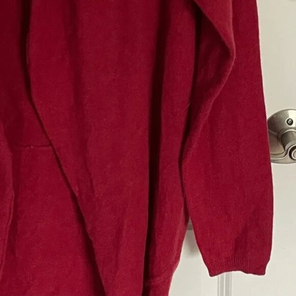 New! Red Envelope Red 100% Cashmere Cocoon Cardigan Sweater 47184 - Picture 5 of 13
